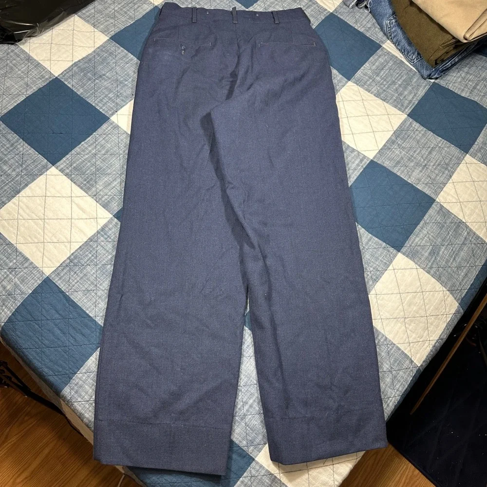 VTG 50s Korean War USN US Military Officers Pants Heavy Work GABARDINE Trousers